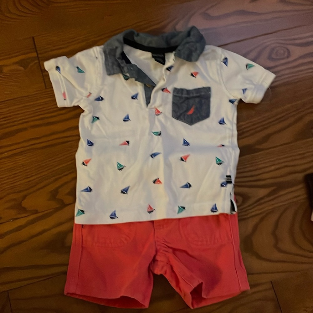 12 mo polo and shorts